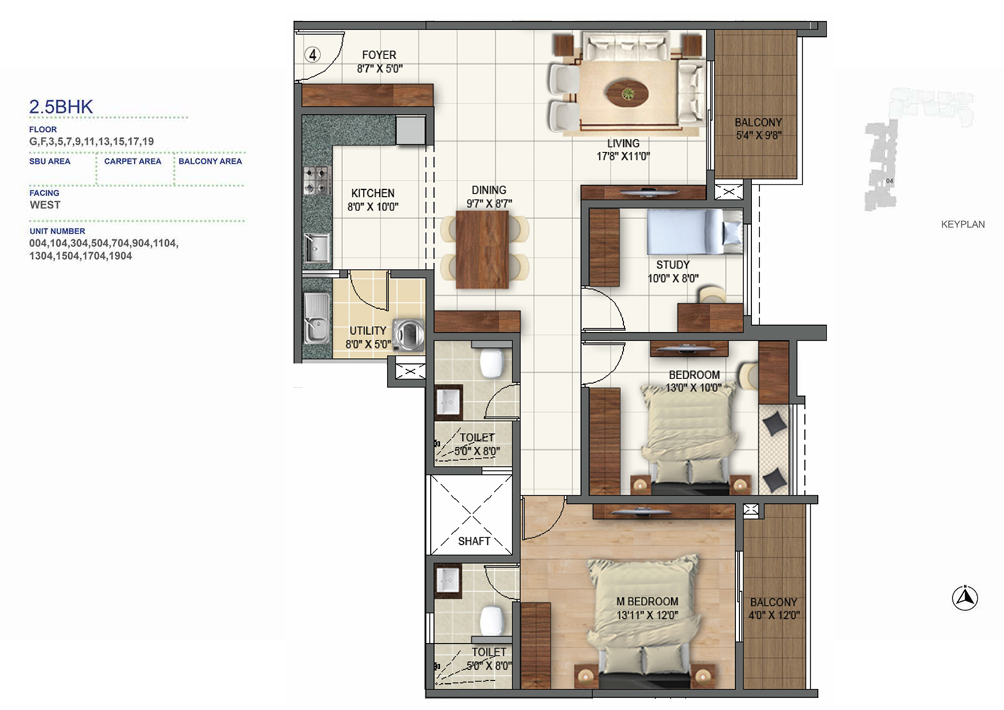 2.5 BHK